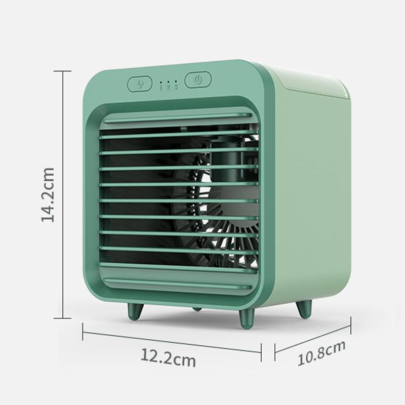 Portable Usb Chargeable Mini 3 Gear Air Conditioner Cooler Fan Air Conditioner Air Cooling Office Desktop Fan Parts