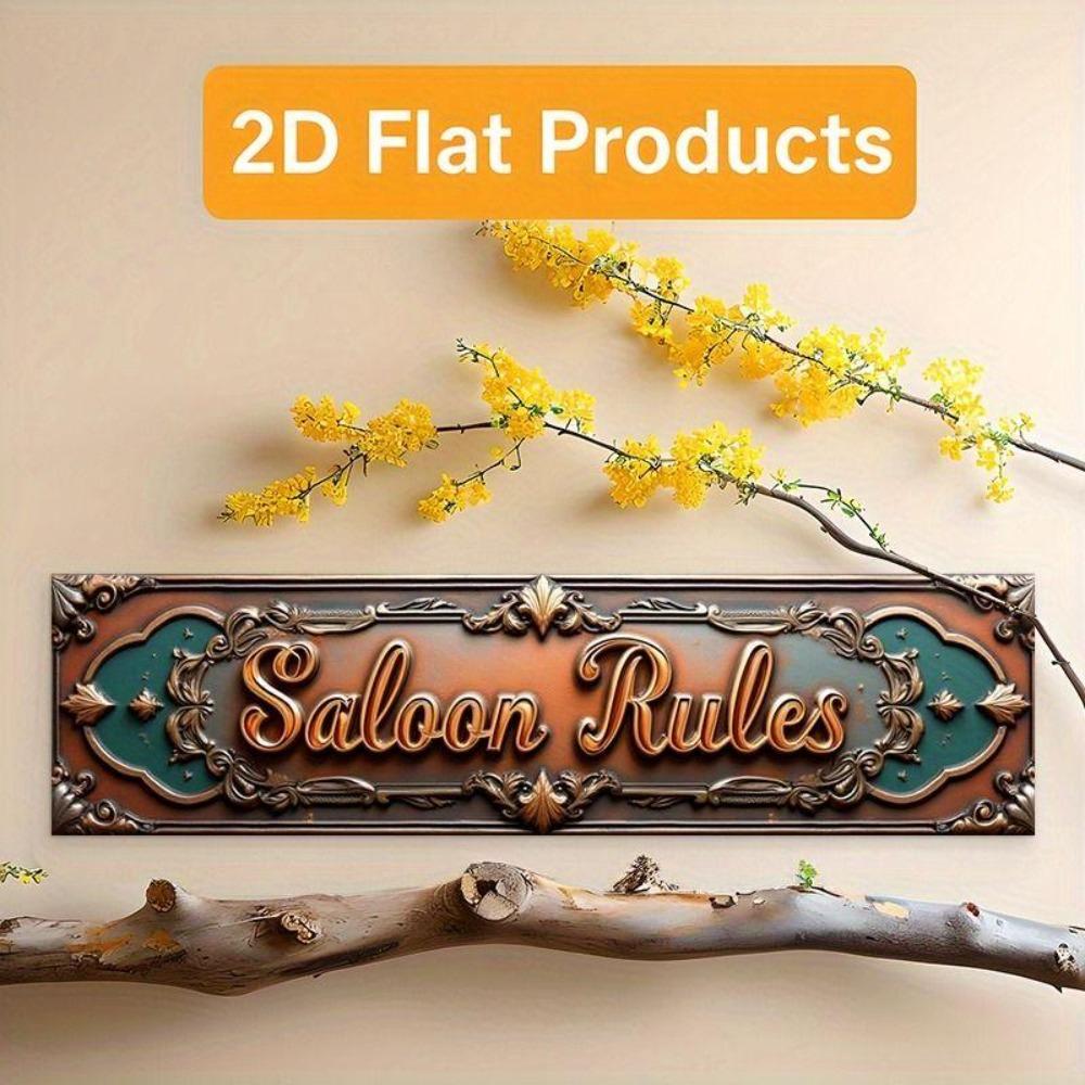 Retro Metal Wall Art for Home Office Beer Bar Decor