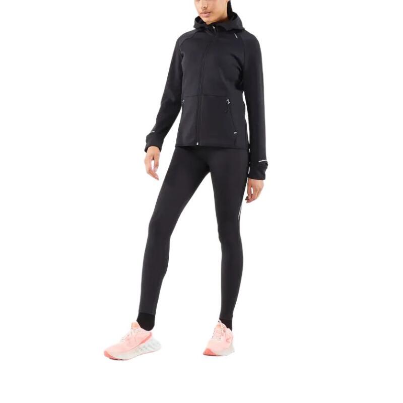 DECATHLON KIPRUN 500 Warm, Comfortable Soft Short Jacket Women's Smoky Black