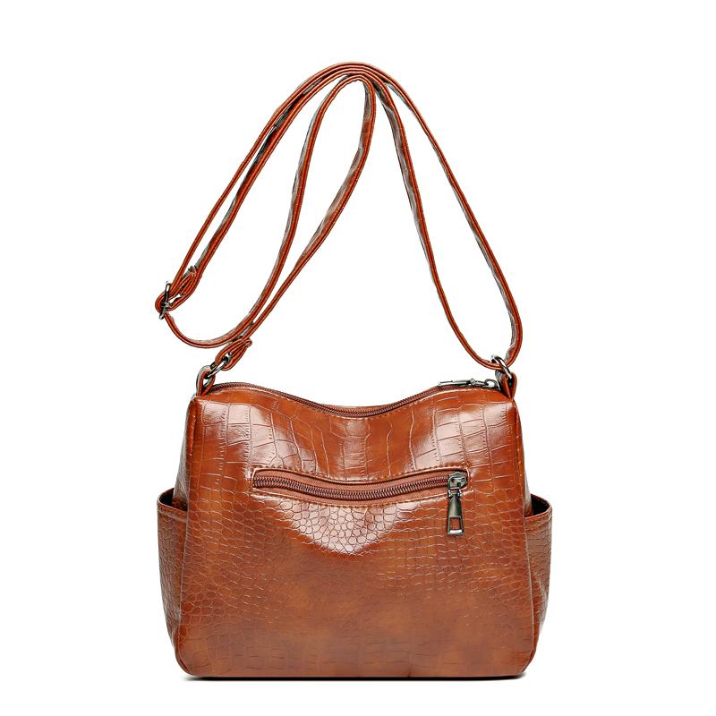 Women's Soft Leather Bag Crossbody Bag Large Capacity Mother Bag