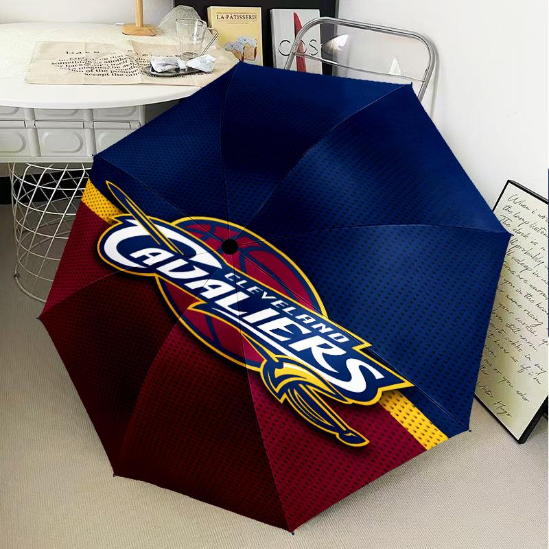 football Cavaliers Logo Umbrella Folding umbrella, automatic umbrella 8-Frame for Travel, camping Use Gift for Halloween Christmas