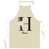 Tablier De Cuisine - Hana Lettre - Impression Bretonne - Coton Épais - Liens Ajustables