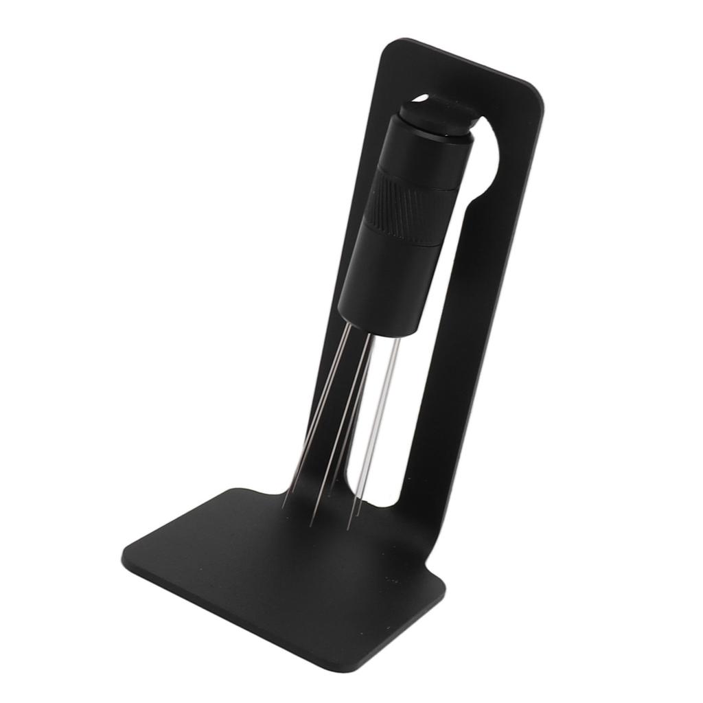 Coffee Stirrer Needle Black 6 Needles Aluminum Alloy Coffee Powder Hand Tamper Distributor for Coffee Bar Non