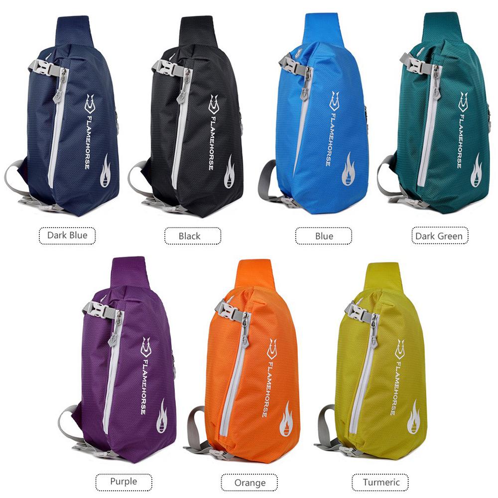 Crossbody Sling Bag Ultra lehká voděodolná nylonová náprsní taška přes rameno s otvorem pro sluchátka