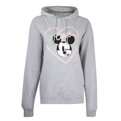 Disney Womens/Ladies Mickey Love Kiss Hoodie
