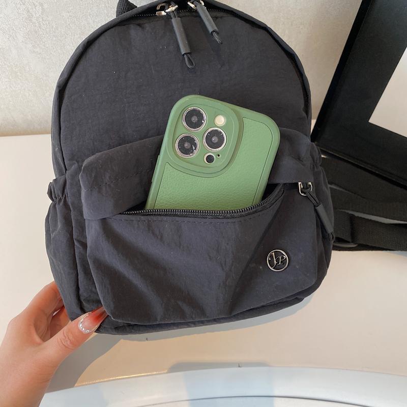 Backpack Women's Multi-use Single-shoulder Lightweight Solid Color Mini Backpack Sport Chest Bag