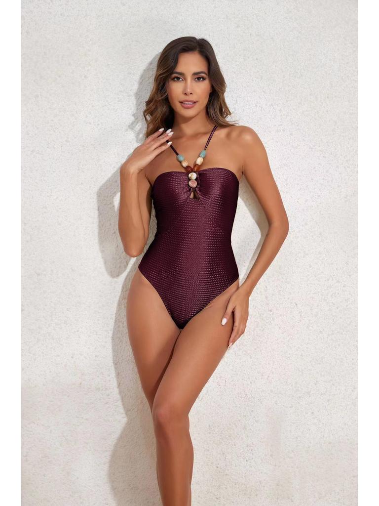 2024 Women's One-Piece Swimsuit: Slimming, Sexy, Sun Protection, Belly Covering, Gauze Skirt Bikini Set