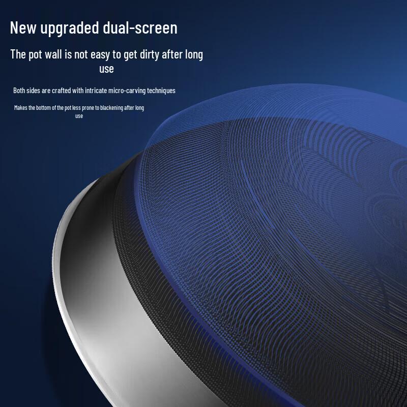 Supor 316L Stainless Steel Non-Stick Wok with Standable Lid, 30cm