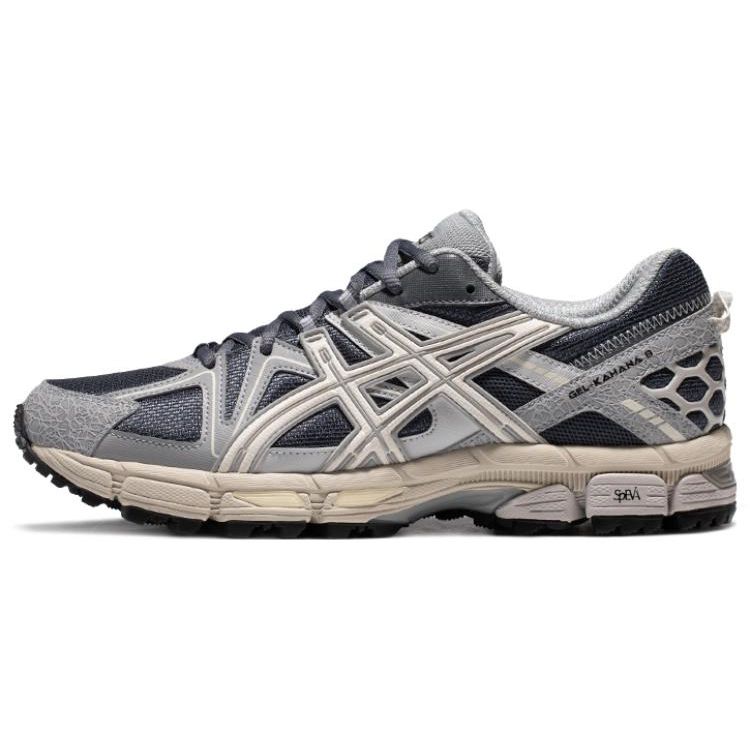 Asics Gel-Kahana 8 Komfortabel Mote Stoff Syntetisk Lær Lavsko Casual Urban Pendling Løpesko Herre joggesko Grå Svart Brun 1011B109-031