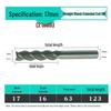 Jinfeng Extended 2-Flute Straight Shank Milling Cutter (3 to 20mm)