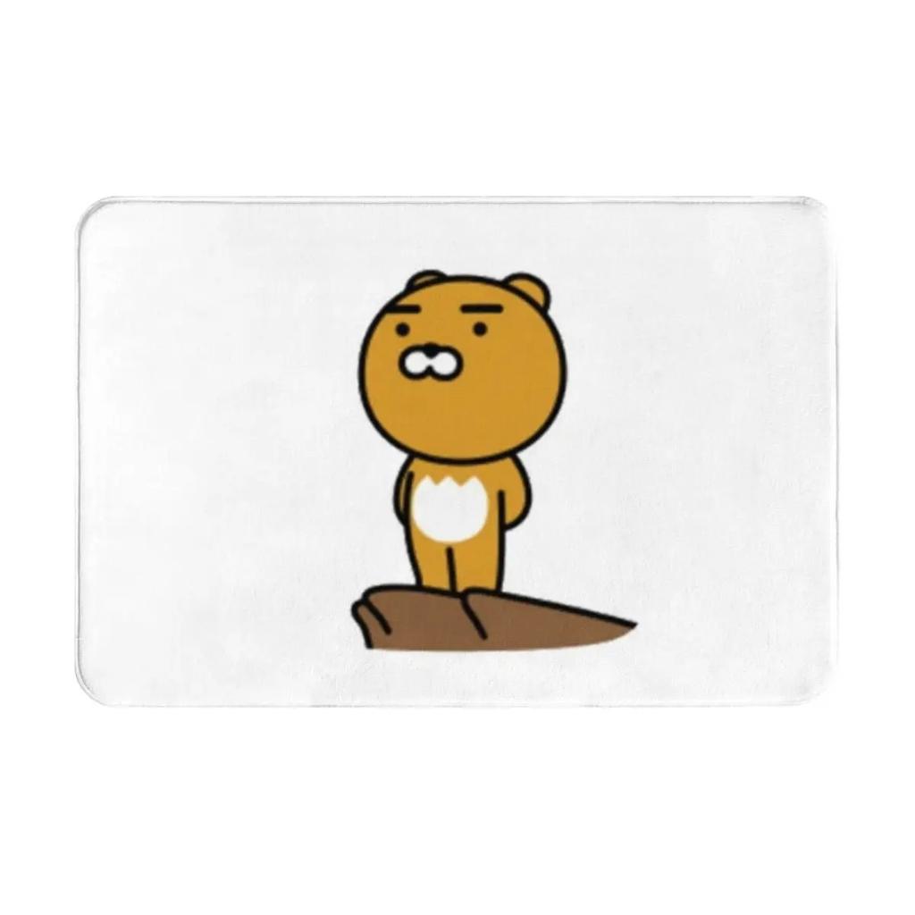 Disney Kakao Ryan Cartoon Door Mat Kitchen Bedroom Bath Living Room Balcony Entrance Carpet Non-slip Cute Home Decor Rug