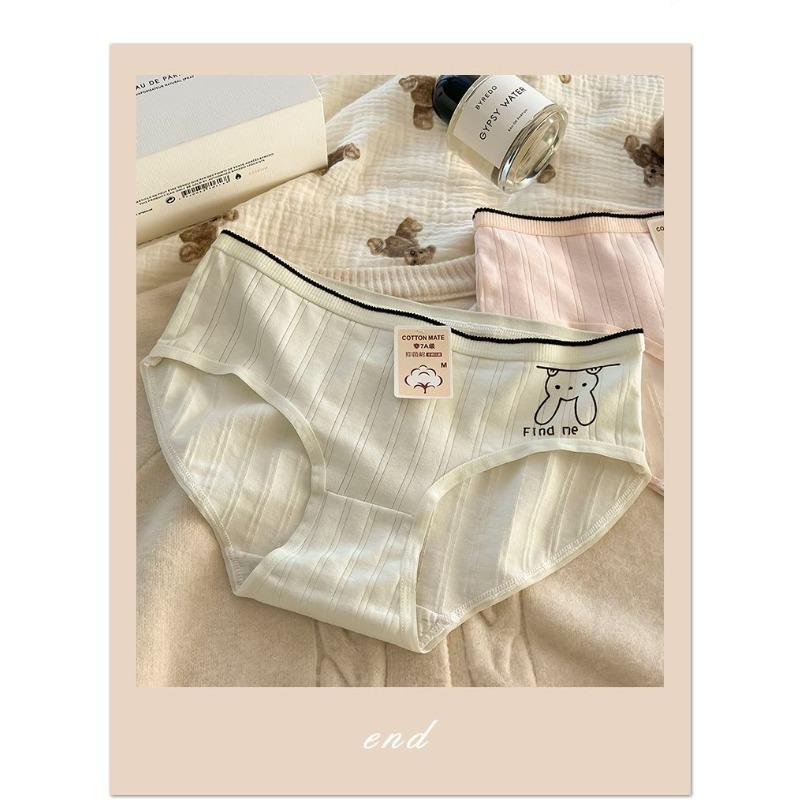 Cute Bunny Girl Panties Pure Cotton Antibacterial Triangle Women’s Panties