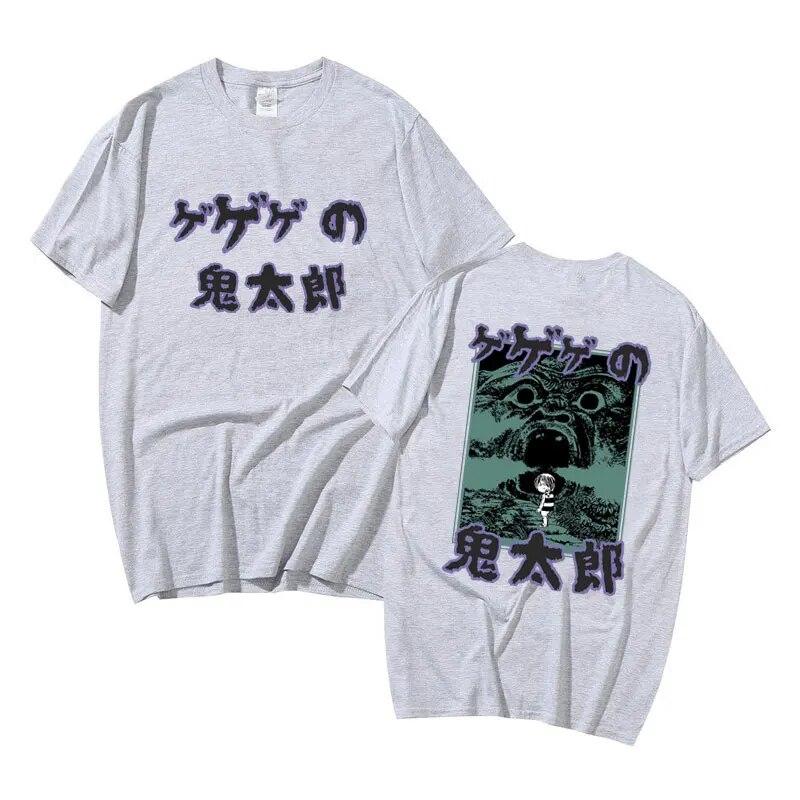 Japonské Anime Gegege No Kitaro Grafické tričko Unisex Dámské Unisexga Oversized trička Pánské tričko z čisté bavlny Unisex Vintage trička