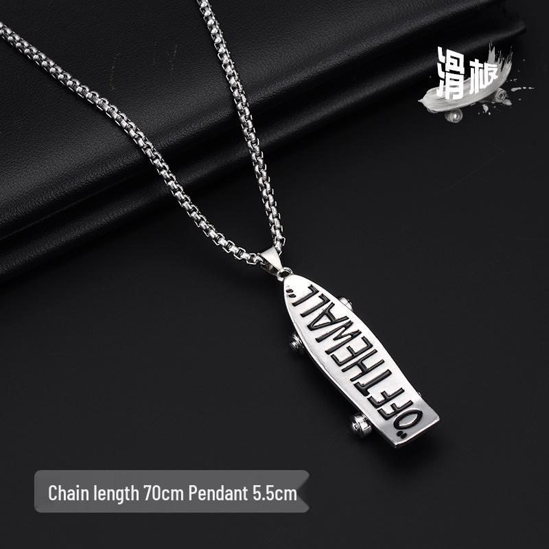 Trendy Men's Clavicle Necklace: Versatile, High-End, Simple Hip Hop Jewelry