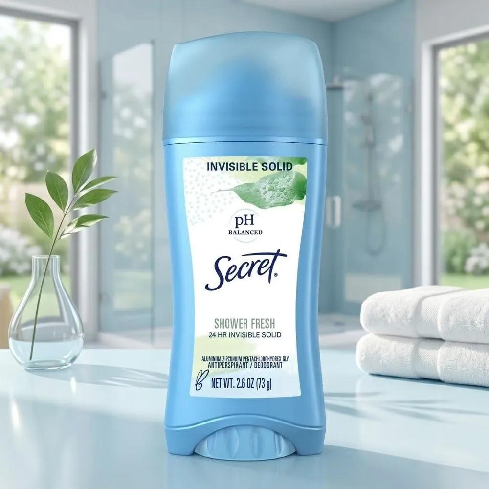 Secret Invisible Deodorant Stick Shower Fresh Scent 73g x 2 Pack Set