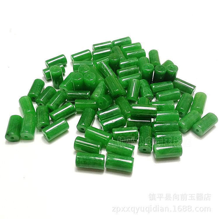 

Dry Green Jade Long Barrel Beads 6x11mm, Loose Beads for DIY Jewelry Accessories