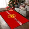 1 stk. Områdetæppe Velegnet til Kontor, Manchester United Manchester City Tæppe, Alsidigt Printet Stoletæppe, Holdbart Hjemmesofa Tæppe