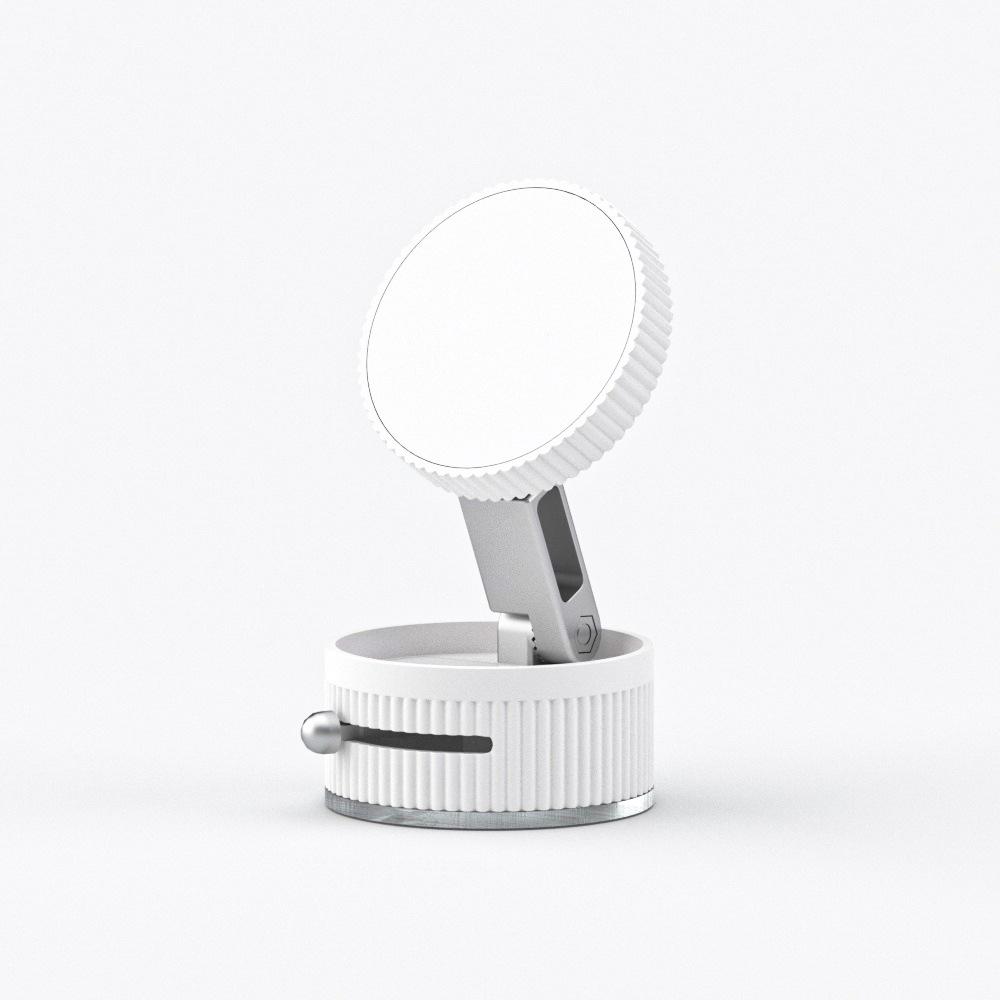 

Magnetic Car Phone Holder with Vacuum Suction Cup for Navigation & Streaming білий
