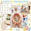 Easter Wooden Pieces  Handmade DIY Painting Wooden Craftwork Party Decoration Hanging Piece