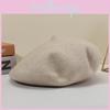Knit Beret Wool Autumn Winter Vintage Womens Casual Outing Comfortable Warm