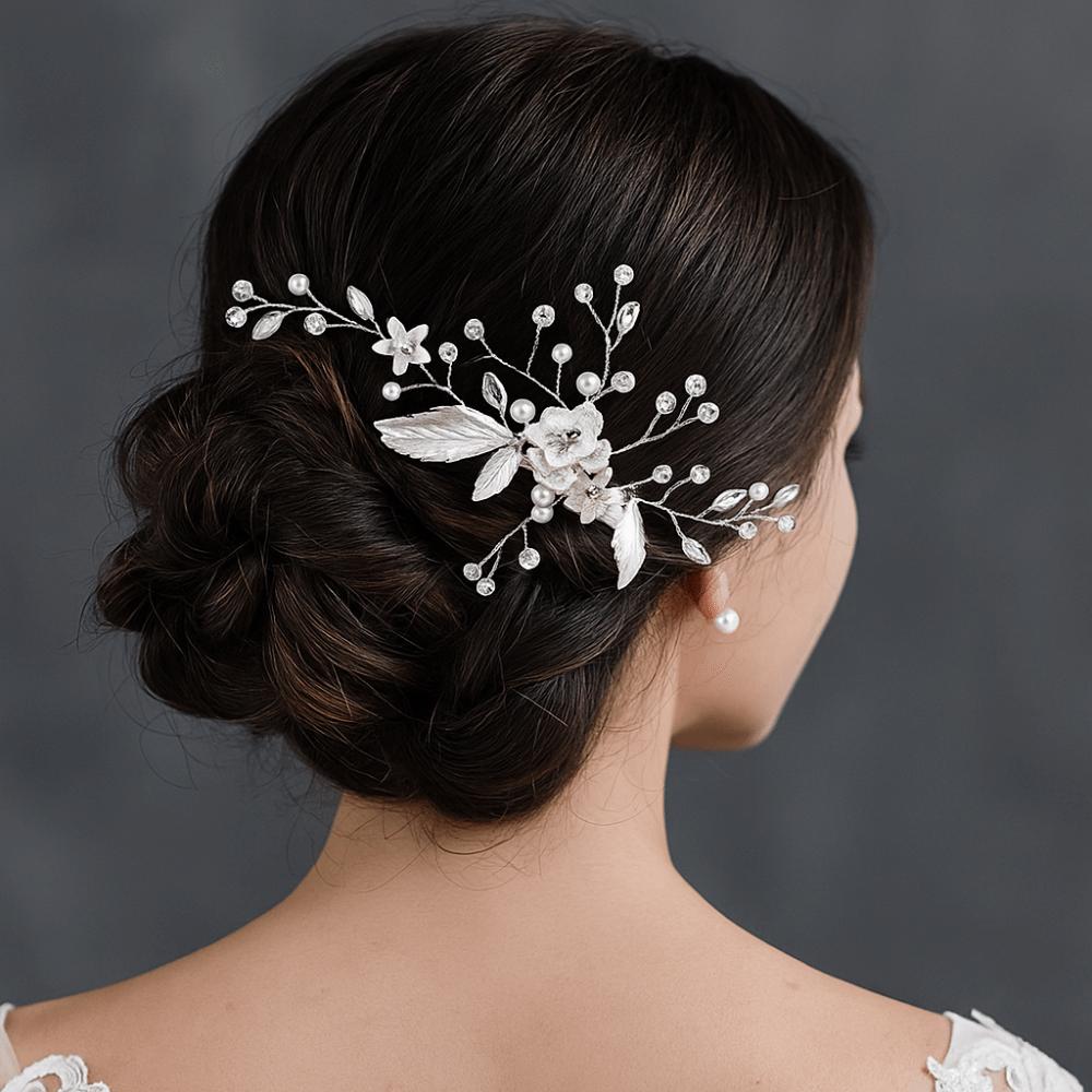 Luxury Crystal Hair Clip Elegant Wedding Hair Accessories Versatile Hair Ornaments  Formal Events
