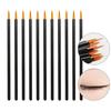 50 Adet Tek Kullanımlık Eyeliner Fırçaları Ince Fiber Kafa Eyeliner Krem Aplikatör Göz Kozmetik Fırça Kapaklı Makyaj Güzellik Araçları