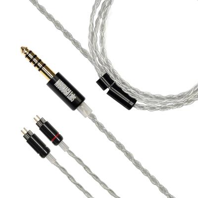 NOBUNAGA Labs 70cm OFC Wire for Custom IEM Entry-level CEPHALUS-Light Recable, 4-core Tin-plated [4.4mm / 2-pin] NLE-CPH-70