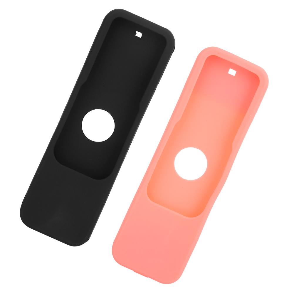 2Pcs Non Slip Protective Silicone Cover Case Fit for TV 4K 4th 5th Generation Remote Controller(Black Red )