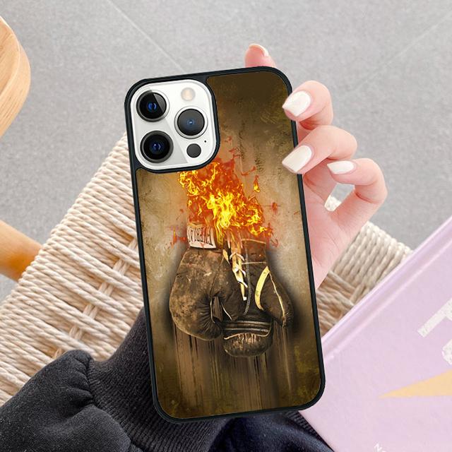 Boxing Gloves Phone Case For Apple Pro Max Plus Coque For iPhone 17 Air 13 12 14 15 16 Cover