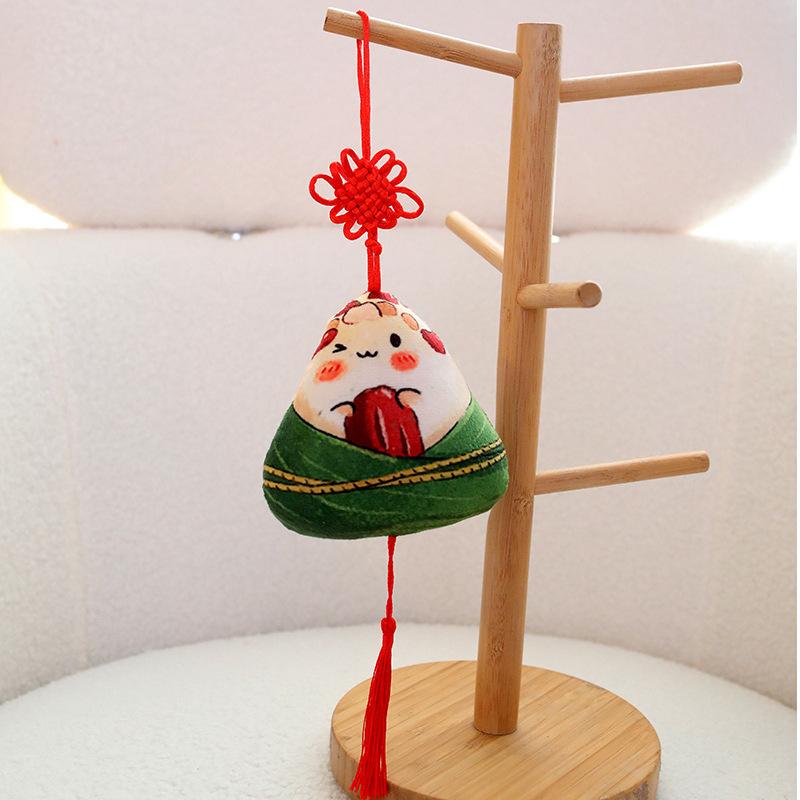 Creative Dragon Boat Festival Zongzi Throw Pillow Plush Toy Doll Children'S Bag Keychain Pendant Girl Doll