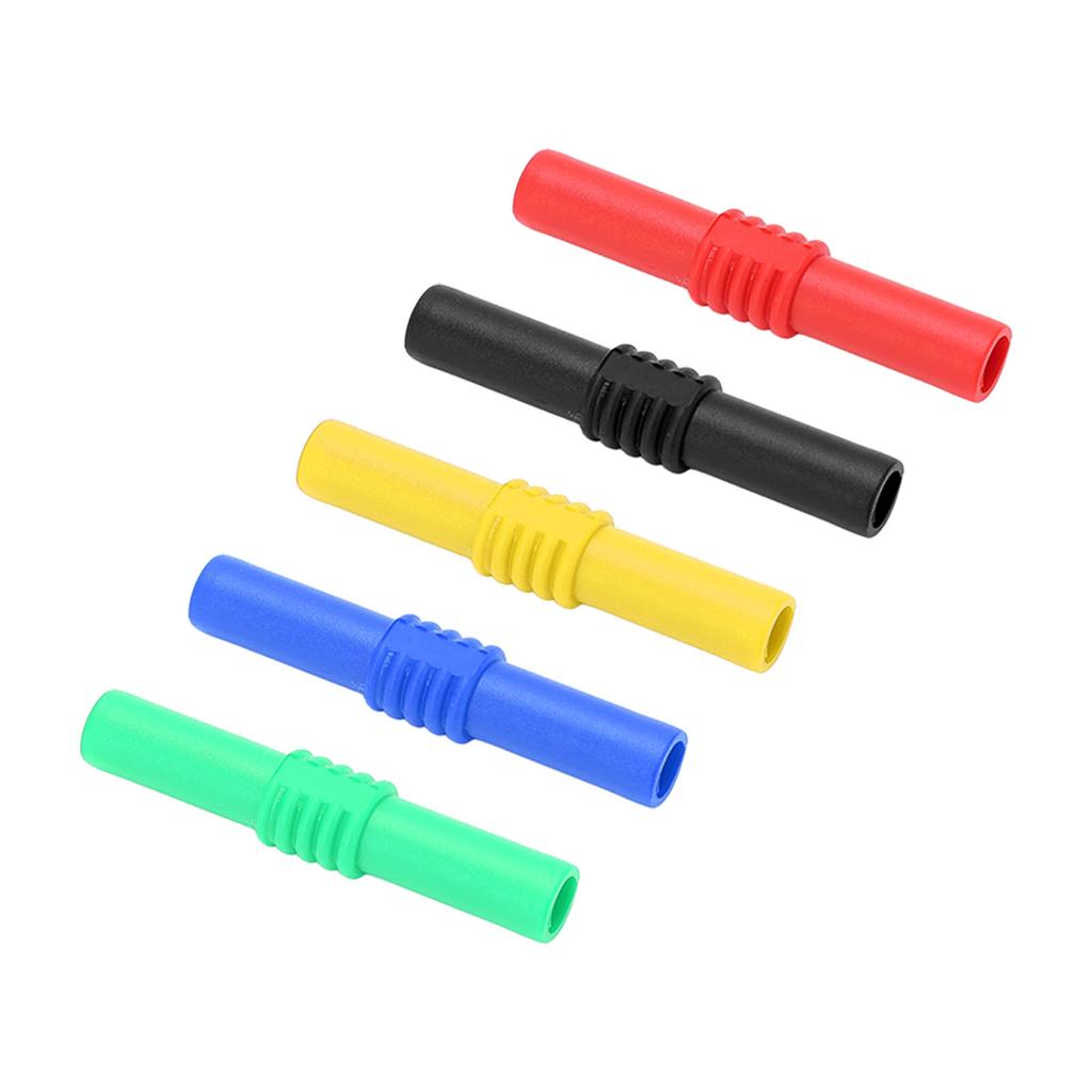 Insulated Banana Coupler Prevent Oxidation PVC Sheath Female To Female Banana Plug Socket for Electronics