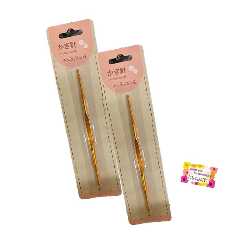 

[You can crochet 2 sizes with 1 piece! ] crochet (No.3/No.4) A must have for knitting! handicraft Amigurumi acrylic scrubber For making small items