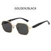 2026 Men Metal Polygonal Irregular Sunglasses, UV400 Classic Driving Shades, Sunscreen Eyewear for Outdoor Selfie