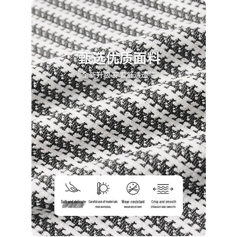 Men's Wassup Sohot Fishbone Stripe Short-Sleeve Shirt