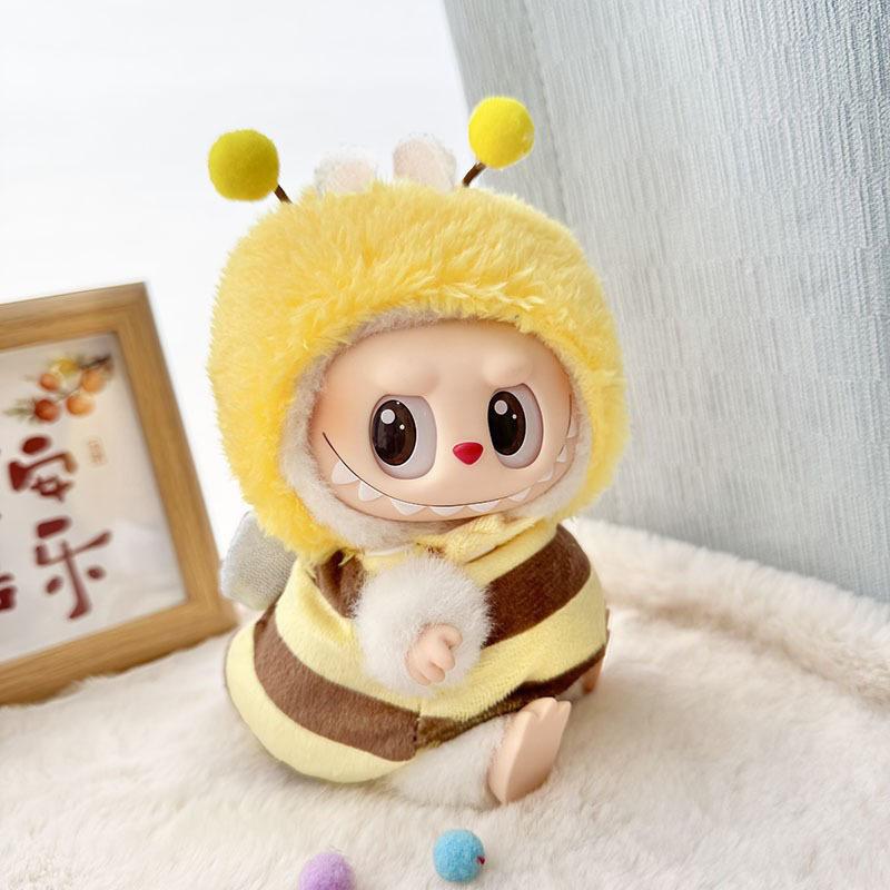 15cm/17cm Labubu I II Dolls Clothes Cute Shark Clothing Set Accessories Clothing Plush Doll'S Clothes