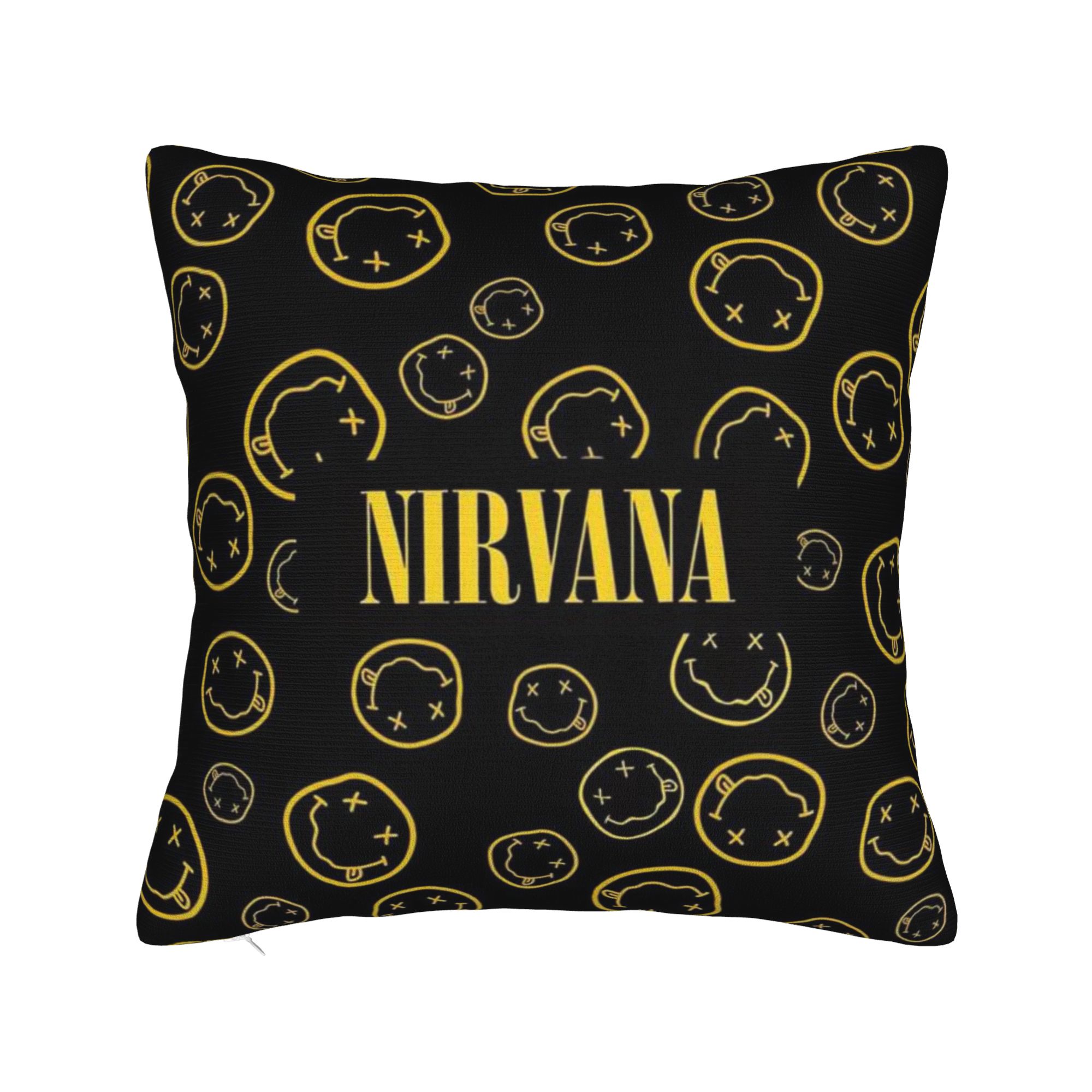 

Наволочка Nirvana Face Band Милая наволочка для офиса, автомобиля, домашнего декора Наволочки 12x12Inch