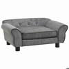 Maison Exclusive - Canapé pour chien Gris foncé 72x45x30 cm Peluche