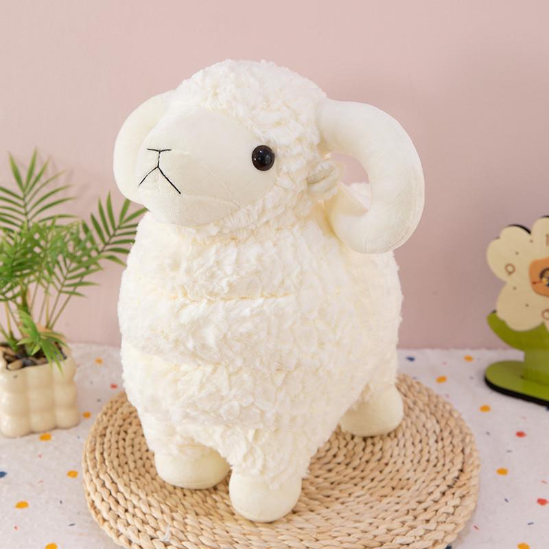 

Плюшевая игрушка Животное Овечка Мягкая Подушка из Искусственного Меха Для Детей и Подростков White,30cm