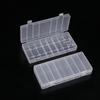 1/3/5 Pcs Hard Container Holder Case 8 Slots Transparent Plastic Battery Storage Box For AAA/AA Battery Organizer Accessories