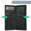 10-Digit Scientific Calculator - High-Resolution LCD Display, Compact Foldable Design, Handwriting Board, Solar and Battery Dual Power