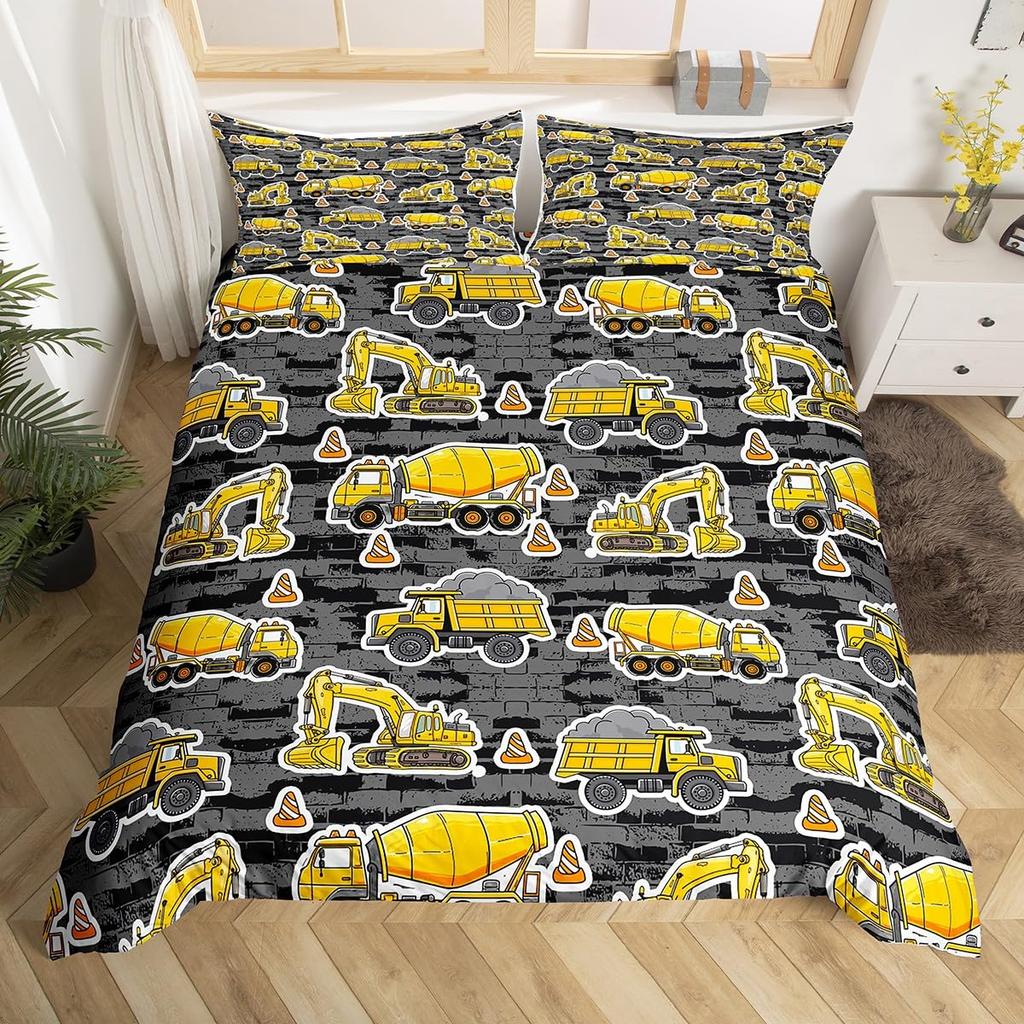 Erosebridal Ice Hockey Bedding Set Twin Hockey Player Duvet Cover for Kids Boys Girls Teens Juvenile Sports Game Comforter Cover Set Soft Mi