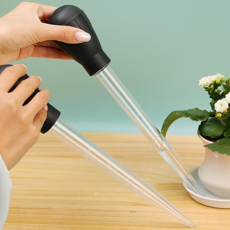 1/10pcs Lengthen Aquarium Pipette Cleaner Portable Aquarium Fish Tank Water Changer Tool Flowerpot Tray Pipette Cleaning Tool