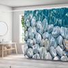 Blue Sea Cobblestone Style Shower Curtain Bath Curtain Ocean Printed Bathroom Curtains For Home Decoration Curtain