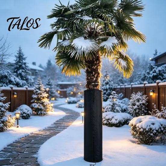 Palmenschutz Protector, Aluminiumfolien-Wickel, Stammschutz mit Kordelzug aus Oxford-Stoff, Winter-Isolierabdeckung für den Außenbereich im Garten