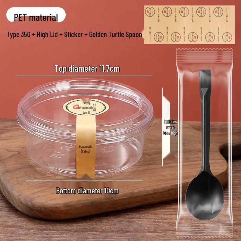 

Disposable Dessert Bowls with Spoons & Stickers