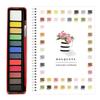Beginner Watercolor Workbook Painting Kit – 12 Colors Paint Set With Brush Art Supplies For Adults & Teens