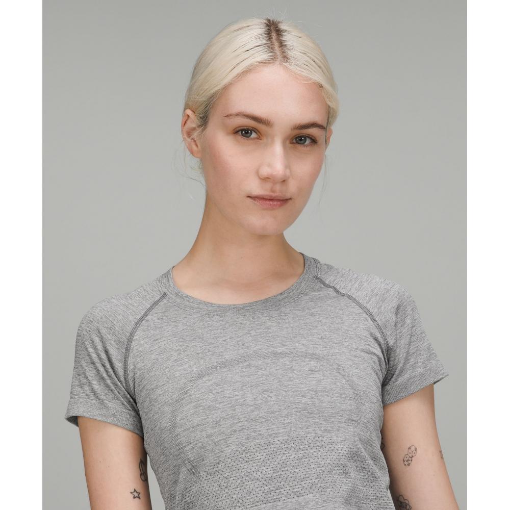 Lululemon Swiftly Tech Short Sleeve Shirt 2.0  Waist Length Slate White