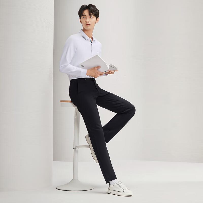 Men's Slim Fit Straight-Leg Knit Casual Pants