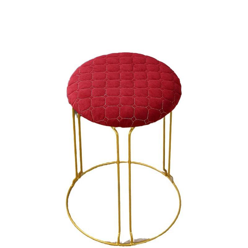 1PC Beschermhoes Antislip Effen Kleur Afneembaar Ronde Vorm Verdikt Stoelkussenhoes Minimalistische Stijl Krukhoes