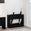 Umbrella Stand Black Oak Look 65 x 24 x 50 cm